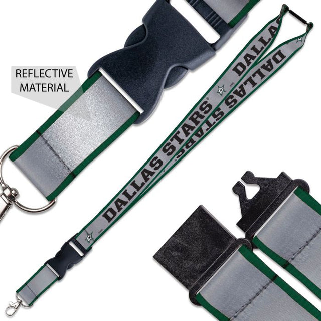 Dallas Stars Lanyard w/ Buckle Reflective 1"