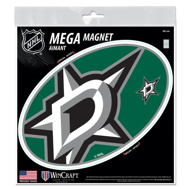 Imanes para exteriores Mega de Dallas Stars, 6" x 6"