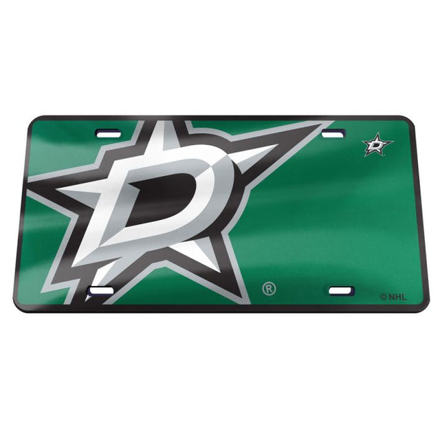 Placa de matrícula especial acrílica MEGA de los Dallas Stars