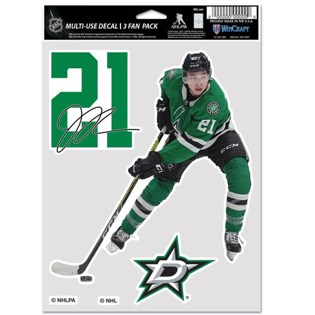 Paquete multiusos para 3 aficionados de los Dallas Stars, de Jason Robertson