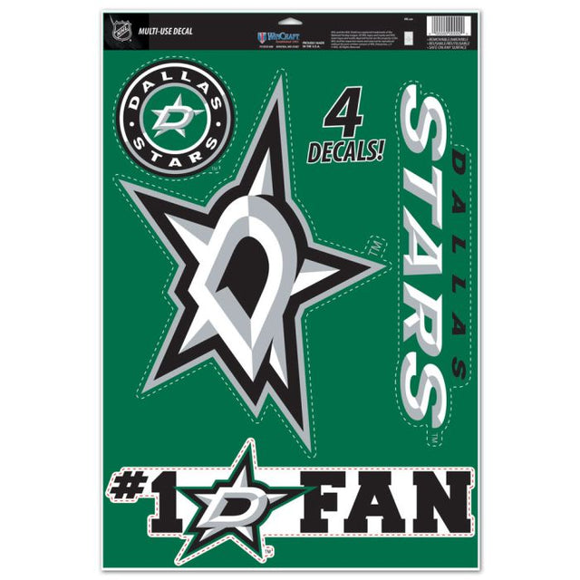 Calcomanía multiusos de los Dallas Stars de 11" x 17"