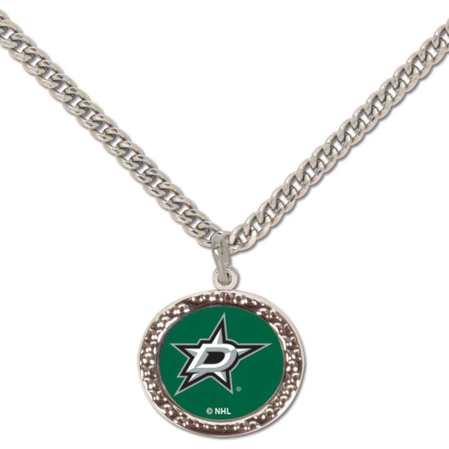 Collar de los Dallas Stars con tarjeta de joyería con dije