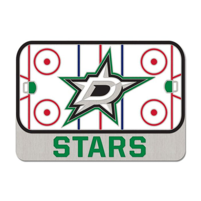 Tarjeta de joyería con pin esmaltado coleccionable de RINK de los Dallas Stars