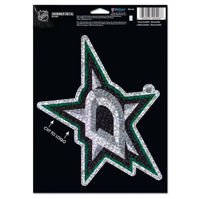 Calcomanías brillantes de Dallas Stars de 5" x 7"