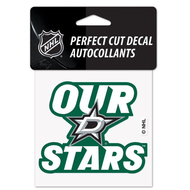 Dallas Stars Slogan Perfect Cut Color Decal 4" x 4"