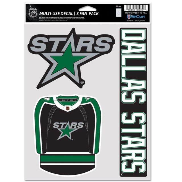 Paquete multiusos para 3 fanáticos de edición especial de los Dallas Stars