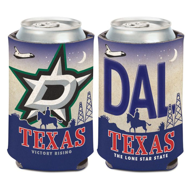 Enfriador de lata con placa estatal de Dallas Stars, 12 oz.