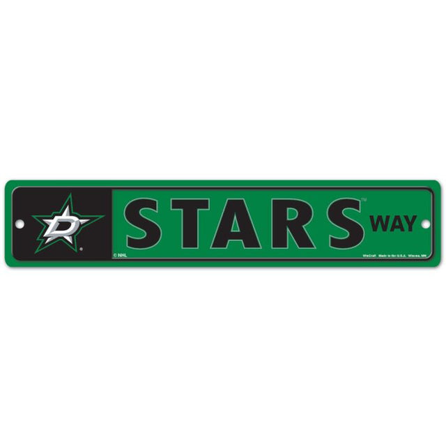 Dallas Stars Street / Zone Sign 3.75" x 19"