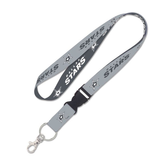 Dallas Stars charcoal Lanyard w/detachable buckle 1"