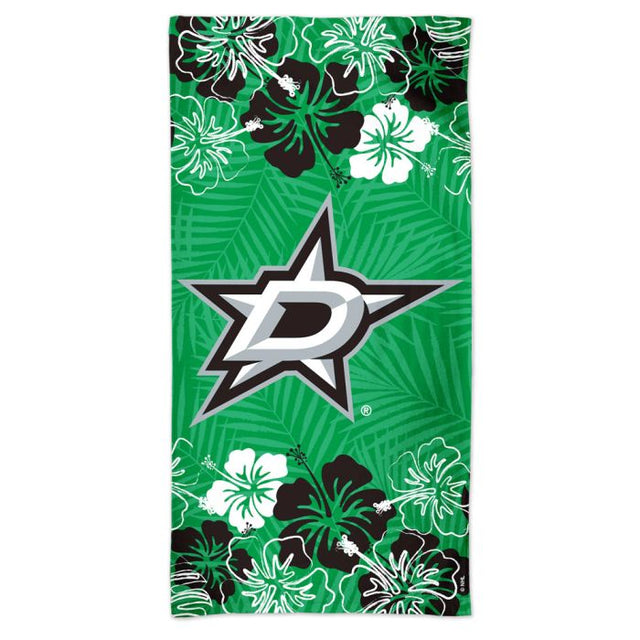 Dallas Stars floral Spectra Beach Towel 30" x 60"