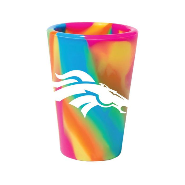 Vaso de chupito de silicona de 1,5 oz de los Denver Broncos