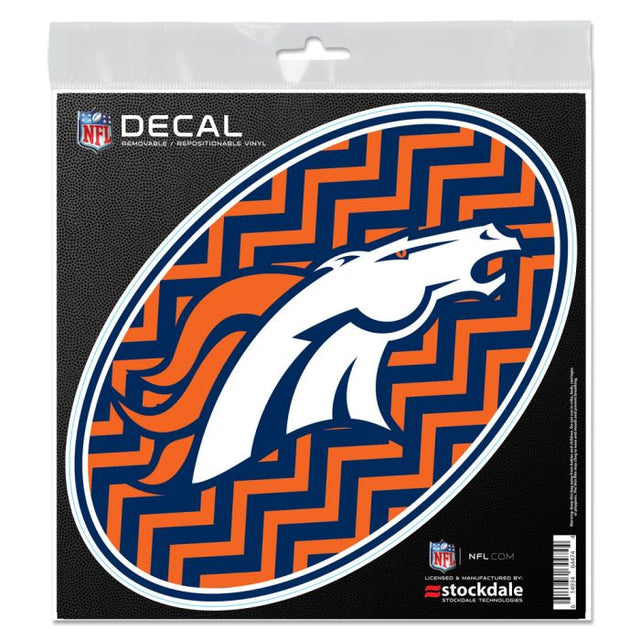 Calcomanía para todo tipo de superficies de los Denver Broncos, 6" x 6"