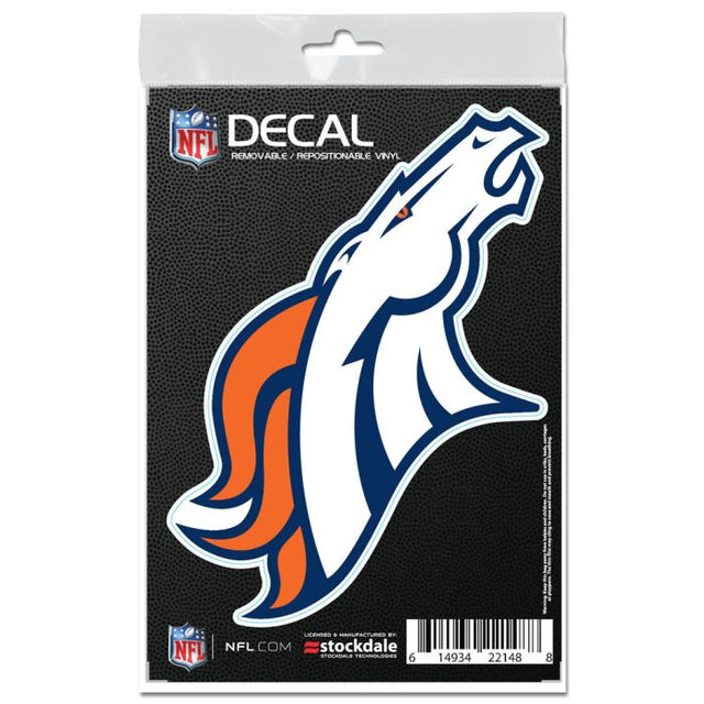 Calcomanías para todas las superficies de los Denver Broncos, 3" x 5"