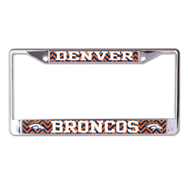 Marco con licencia CHEVRON Plt de los Denver Broncos, tamaño pequeño y grande, impreso