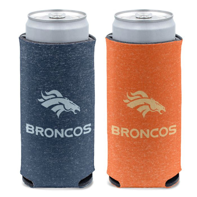 Enfriador de latas delgadas de 12 oz de los Denver Broncos COLORED HEATHER