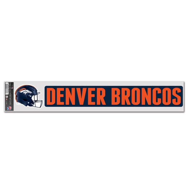 Calcomanías para fanáticos de los Denver Broncos de 3" x 17"