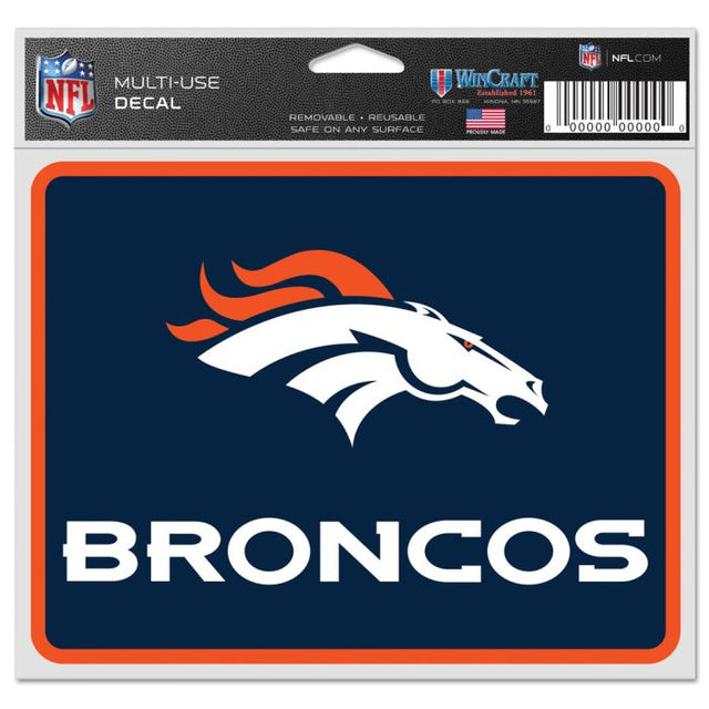 Calcomanías para fanáticos de los Denver Broncos de 5" x 6"