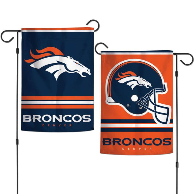 Banderas de jardín de los Denver Broncos, de 2 lados, 12,5" x 18"