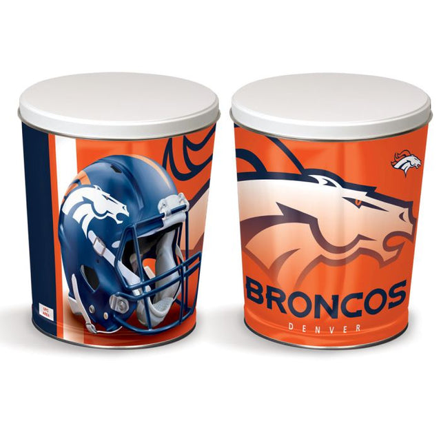 Lata de regalo cónica de los Denver Broncos de 3 galones