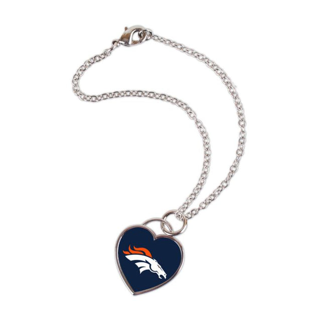 Denver Broncos HEART Bracelet w/3D Heart