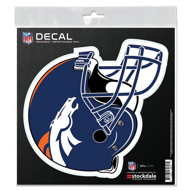 Calcomanía para todo tipo de superficies de los Denver Broncos HELMET de 6" x 6"