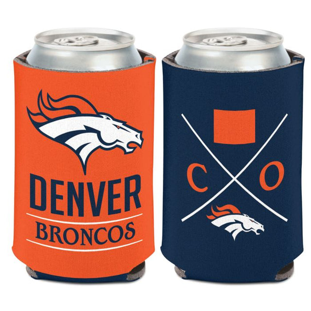 Enfriador de lata hipster de los Denver Broncos de 12 oz.