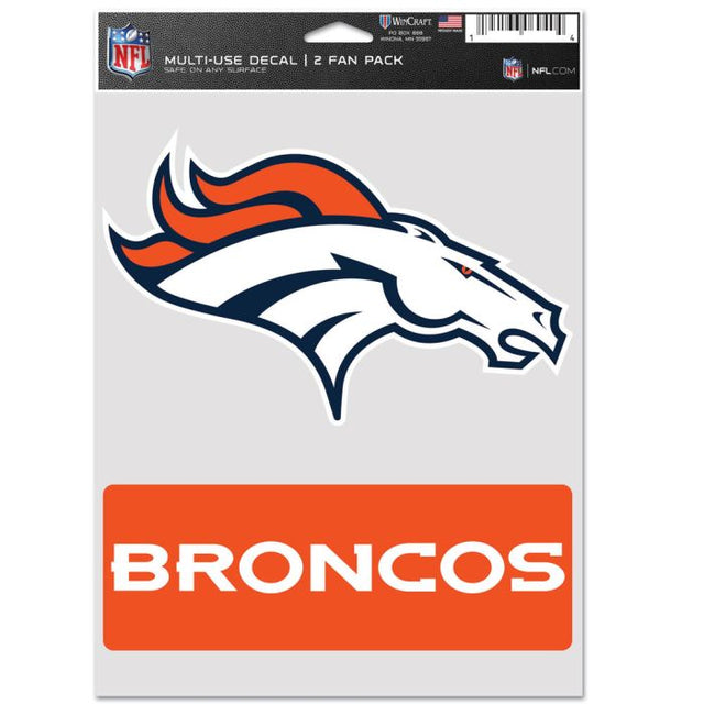 Paquete multiusos para dos fanáticos de los Denver Broncos