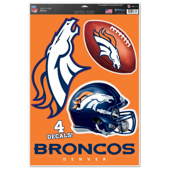 Denver Broncos Multi-Use Decal 11" x 17"