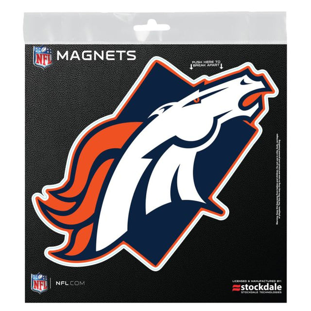 Imanes para exteriores de los Denver Broncos STATE de 6" x 6"