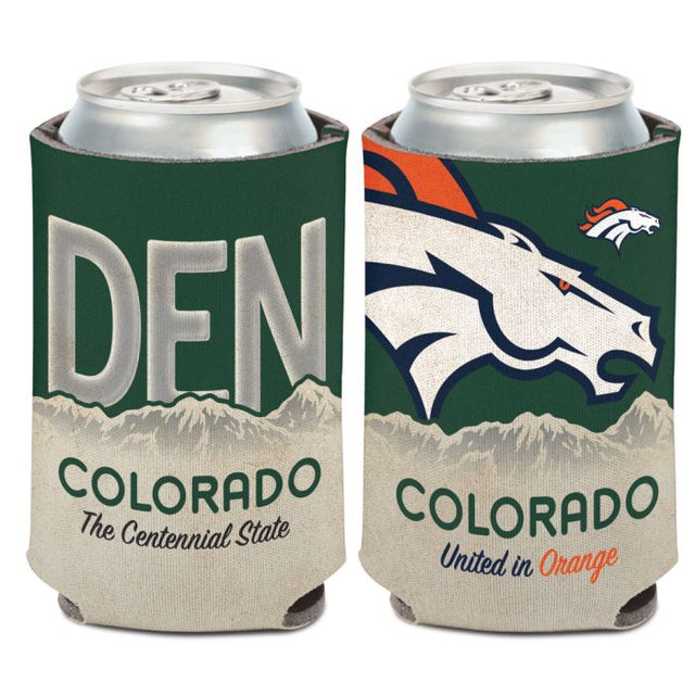 Denver Broncos STATE PLATE Can Cooler 12 oz.