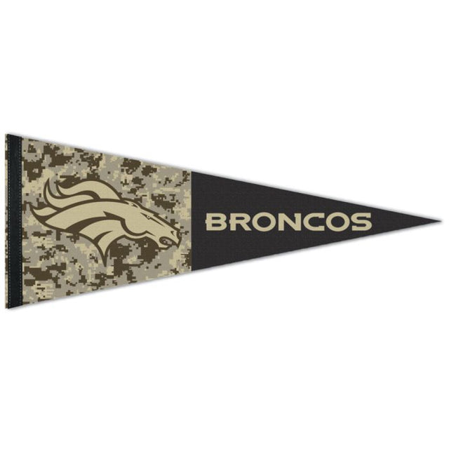 Banderín premium estándar de los Denver Broncos de 12" x 30"