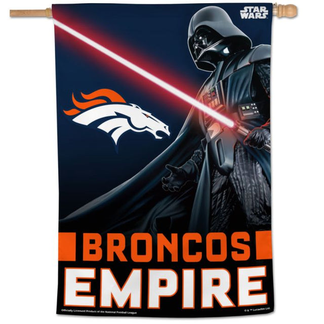 Denver Broncos / Star Wars Darth Vader Vertical Flag 28" x 40"