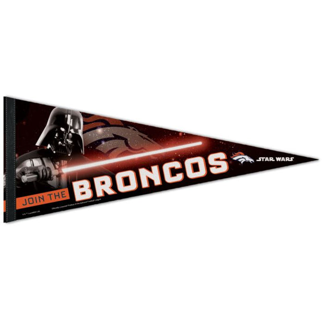 Denver Broncos / Star Wars Vader Premium Pennant 12" x 30"