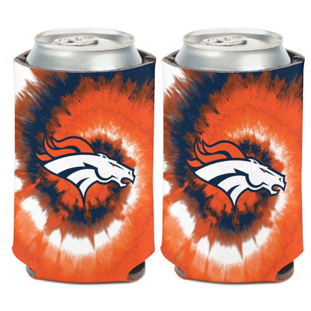 Enfriador de lata con teñido anudado de los Denver Broncos, 12 oz.