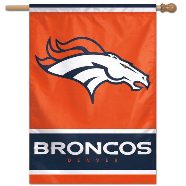 Bandera vertical de los Denver Broncos de 28" x 40"