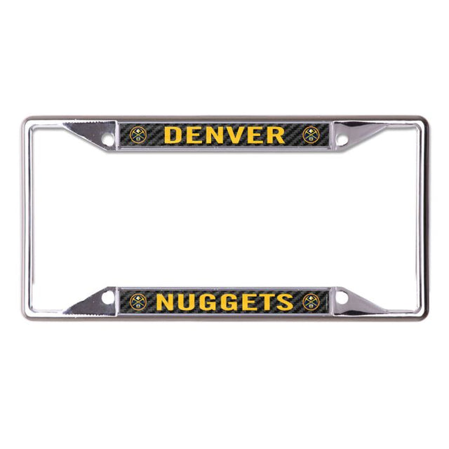 Cuadro de carbono con licencia de Denver Nuggets, plt, de color blanco y negro, estampado