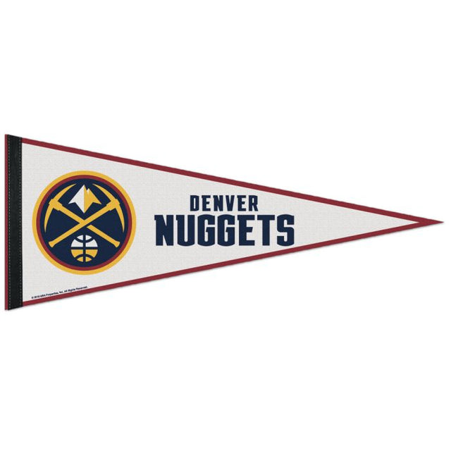 Banderín clásico de los Denver Nuggets, en cartulina de 12" x 30"