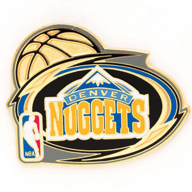 Tarjeta de joyería con pin de colección de los Denver Nuggets