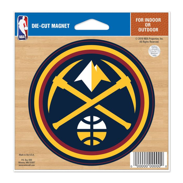 Denver Nuggets Die Cut Magnet 4.5" x 6"