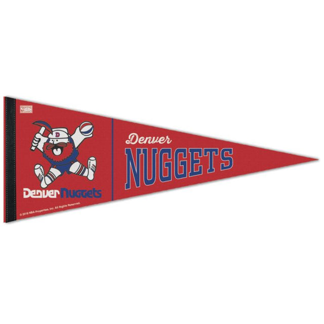 Banderín premium de los Denver Nuggets/Hardwoods HARDWOOD CLASSIC de 12" x 30"