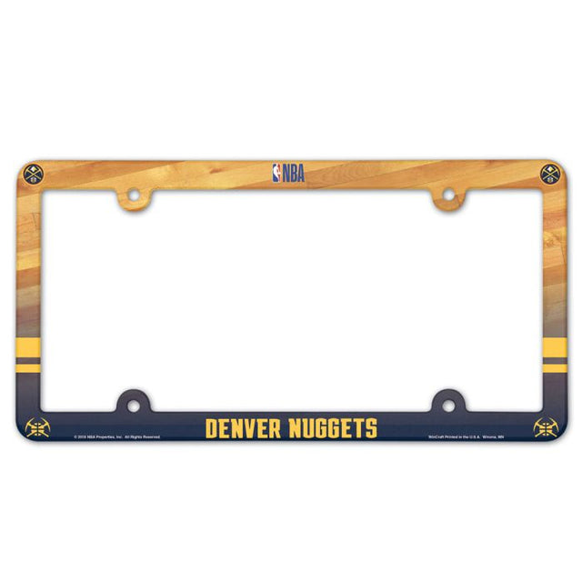 Denver Nuggets Lic Plate Frame Full Color