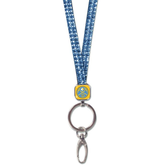 Denver Nuggets Lt Blue Lanyards- Crystal Bling