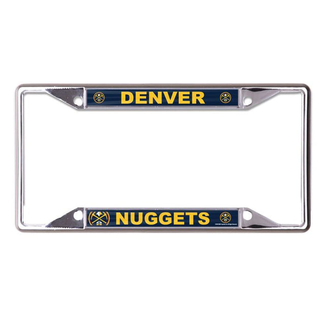 Marco de béisbol con licencia MEGA de los Denver Nuggets, de color blanco y negro, estampado