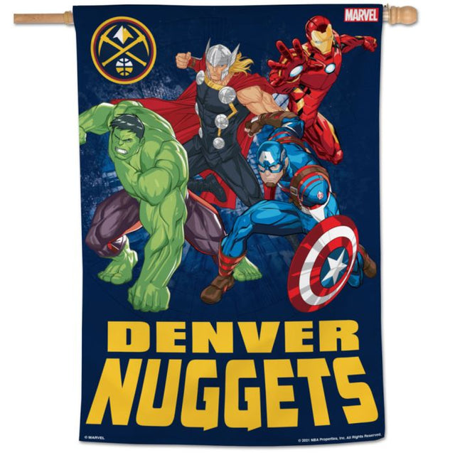 Denver Nuggets / Marvel (C) 2021 Marvel Vertical Flag 28" x 40"