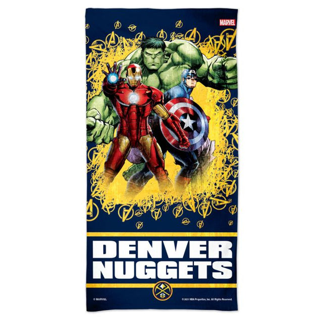 Denver Nuggets / Marvel (c) 2021 MARVEL Spectra Beach Towel 30" x 60"