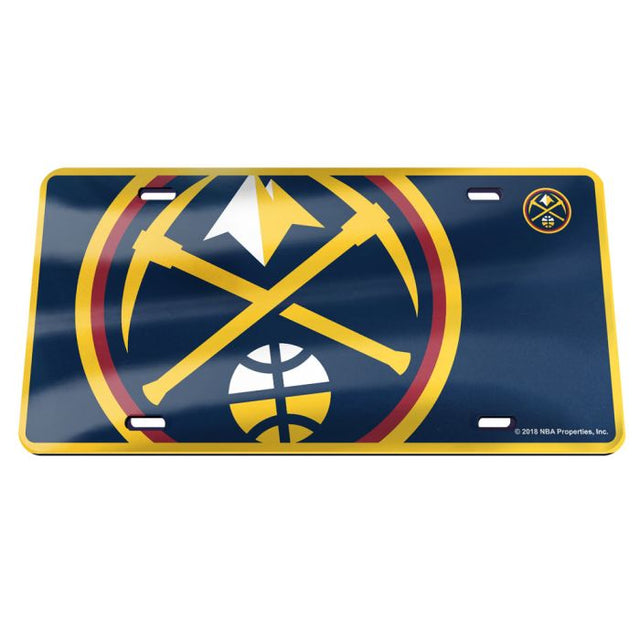 Denver Nuggets Mega Specialty Acrylic License Plate