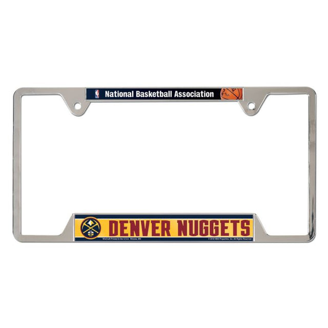 Denver Nuggets Metal License Plate Frame