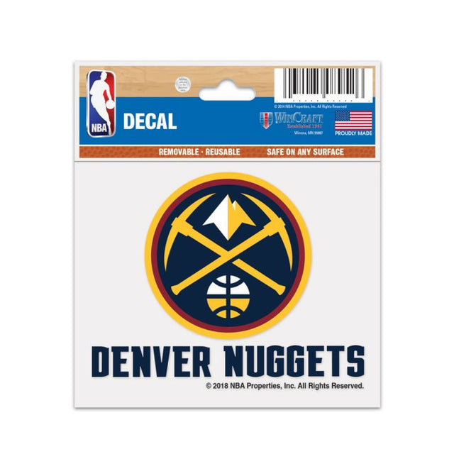 Calcomanía multiusos de los Denver Nuggets de 3" x 4"