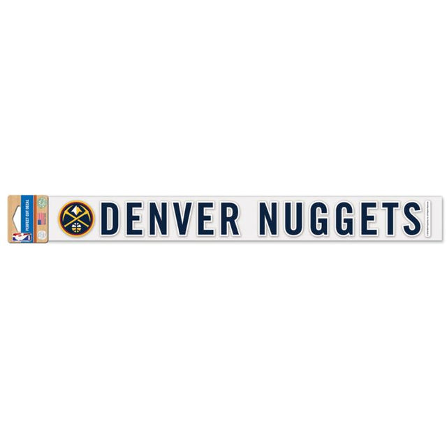 Calcomanías de corte perfecto de los Denver Nuggets de 2" x 17"