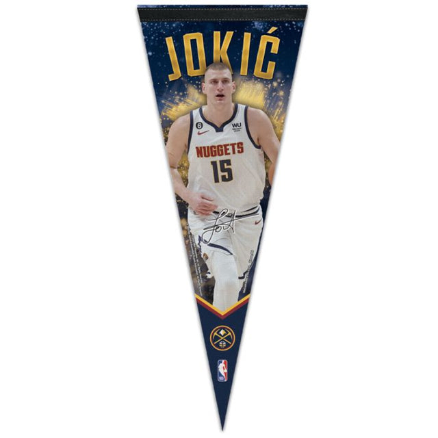 Denver Nuggets Premium Pennant 12" x 30" Nikola Jokic